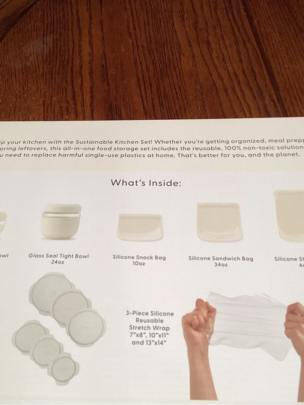 w&p Sustainable Kitchen Set - White Reusable Food Storage